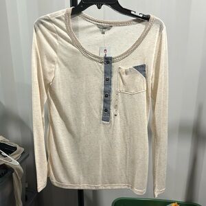 BKE pocket Henley long sleeve